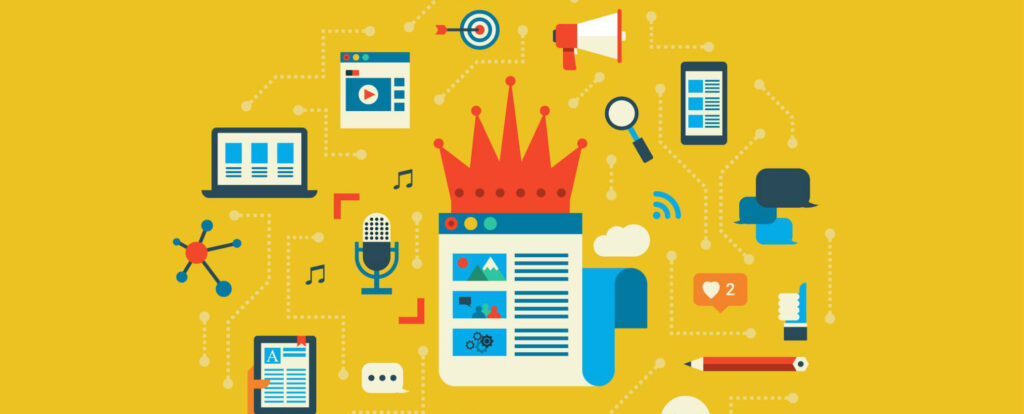 Imagem ilustrando estratégias de Marketing de Conteúdo