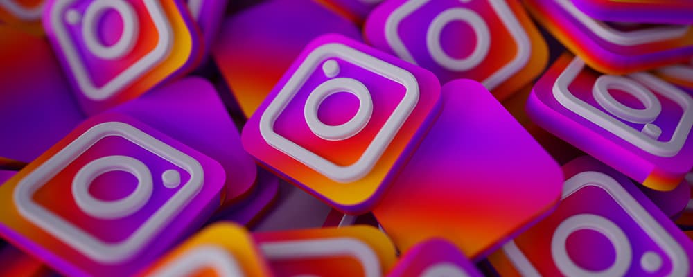 Foto do símbolo do instagram.