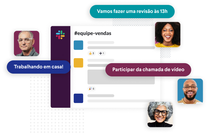 Página inicial Slack.